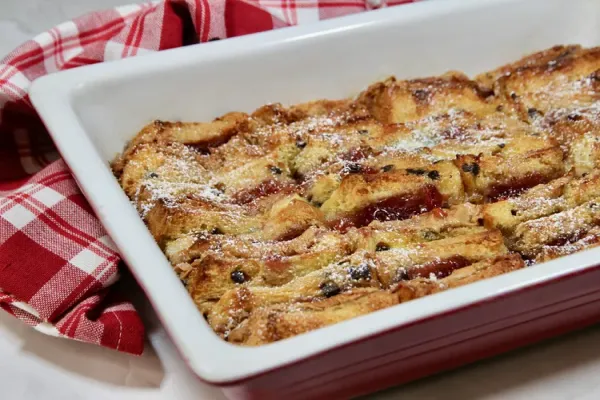 Peanut Butter and Jelly French Toast Casserole