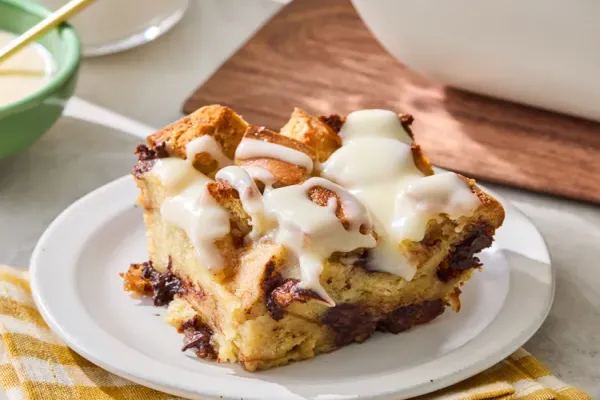 Chocolate Chip Bagel Casserole