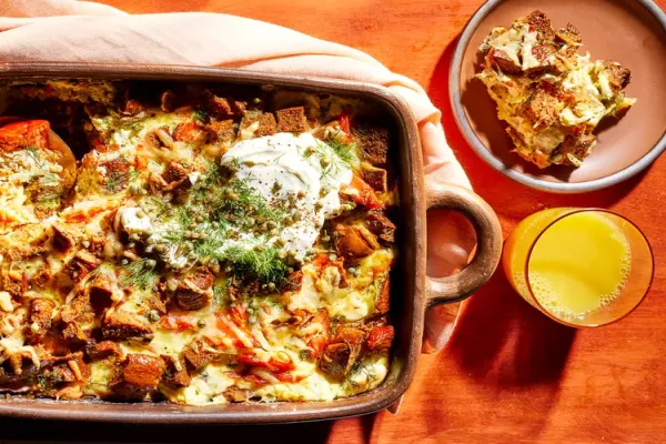 Smoked Salmon Breakfast Casserole