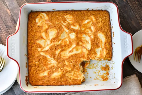 Baked Pumpkin Cheesecake Oatmeal