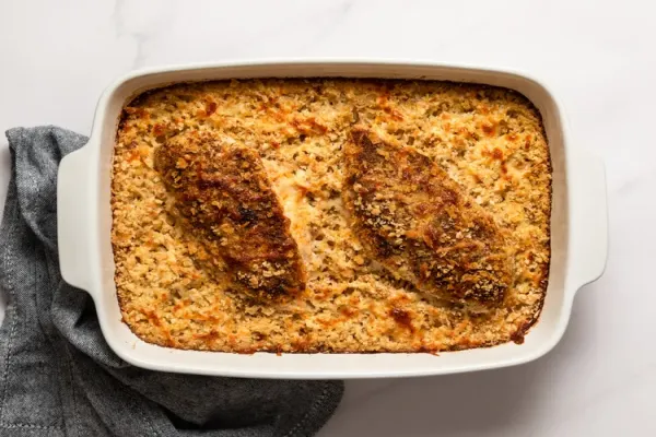 Garlic Butter Chicken Dump and Bake Casserole