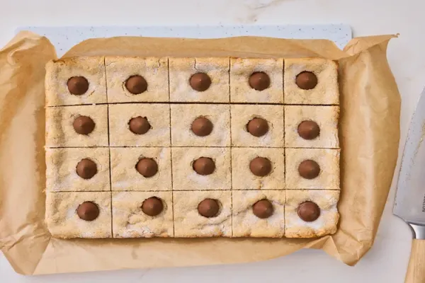 Peanut Butter Blossom Bars