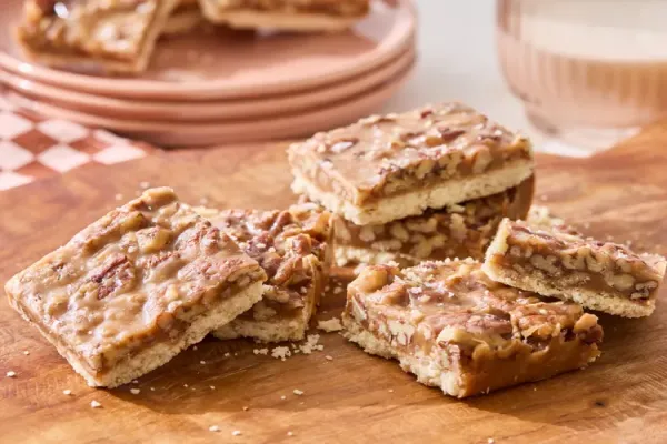 Salted Caramel Pecan Pie Bars