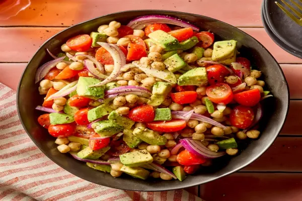 5 Ingredient Avocado & Chickpea Salad