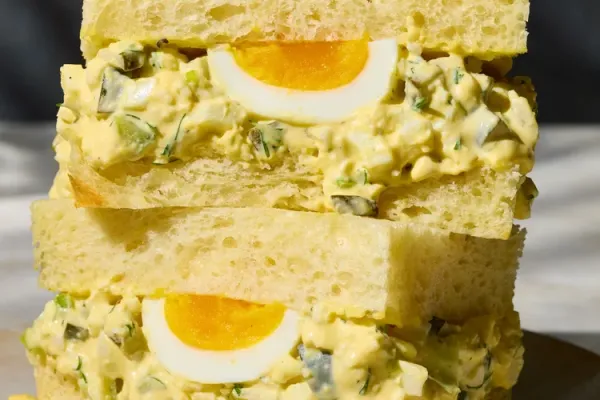 Pickle Egg Salad Sando