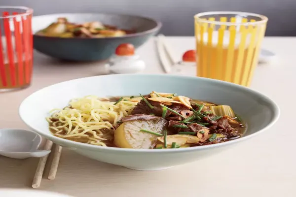 Oxtail Soup with Daikon and Ramen Noodles