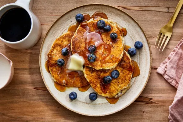Quinoa Pancakes with Ricotta and Lemon
