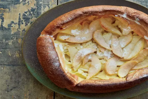 Flaugnarde with Pears