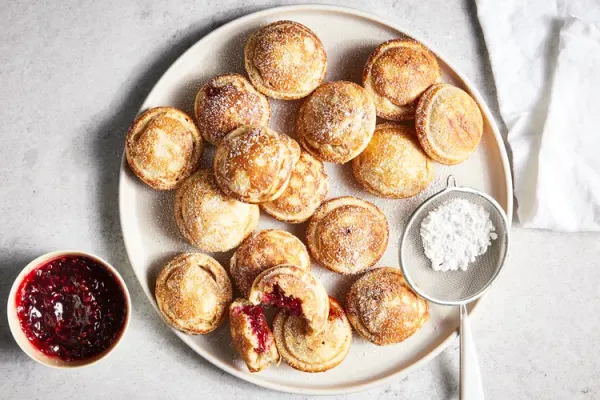 Aebleskivers with Raspberry Jam