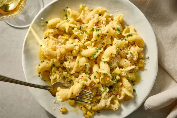 Creamy Corn Miso Pasta