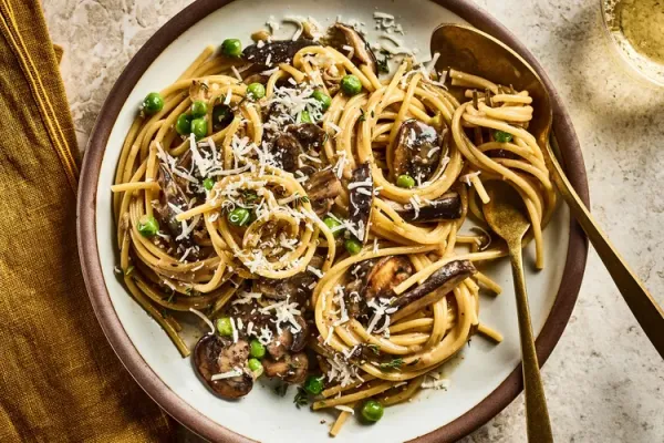 Creamy Camembert and Mushroom Pasta