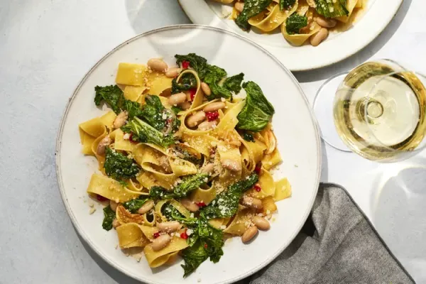 Pasta with Greens and Beans