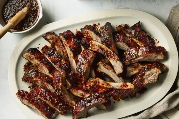 Honey Glazed Baby Back Ribs with Whiskey Marinade