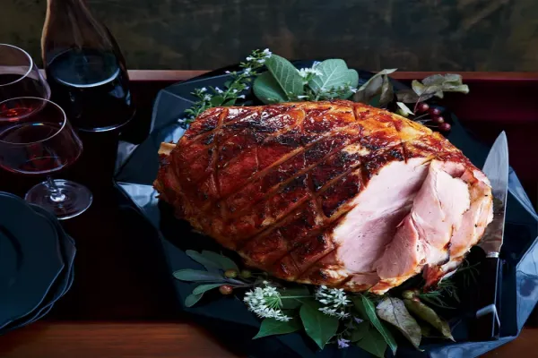 Honey Bourbon Glazed Ham
