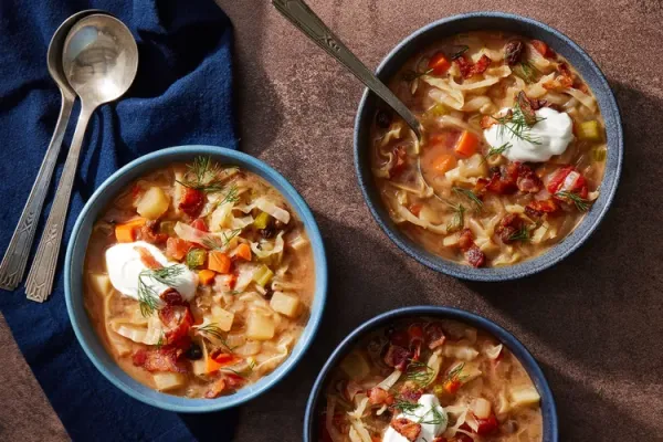 Sweet and Sour Cabbage Soup