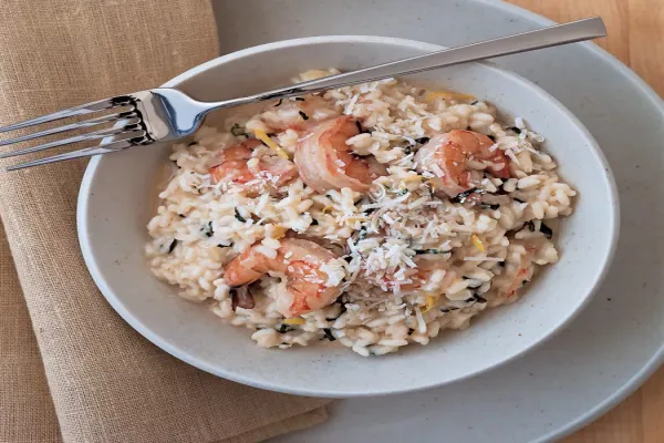 Shrimp and Goat Cheese Risotto