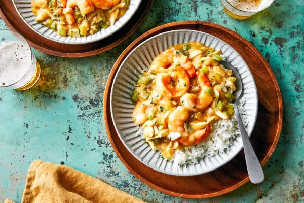 Crab and Shrimp Étouffée