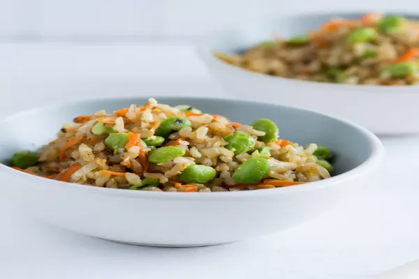 Edamame Fried Brown Rice