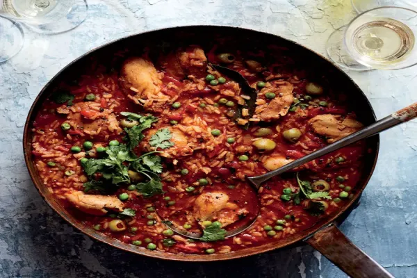 Soupy Rice with Chicken and Vegetables