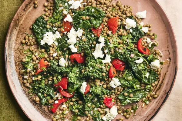 Lentil Salad with Roasted Red Peppers