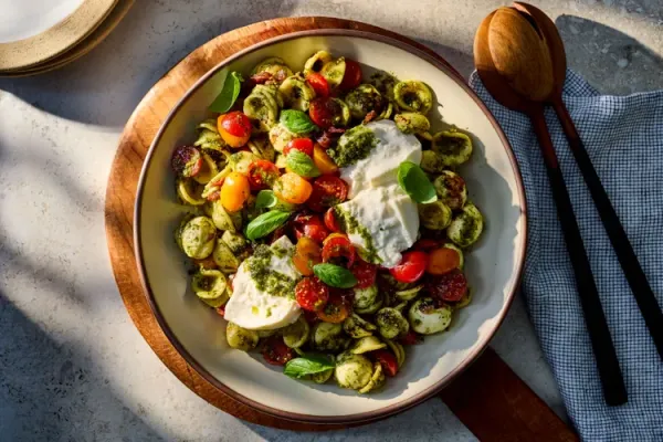 Caprese Pesto Pasta Salad