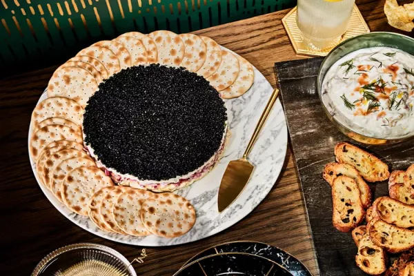 Four Layer Caviar Dip