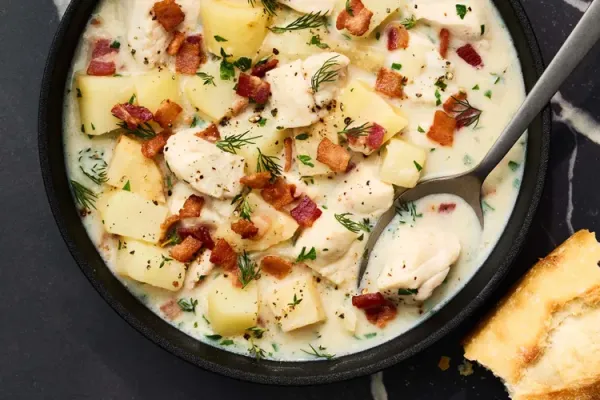 Chunky Snapper and Root Vegetable Chowder