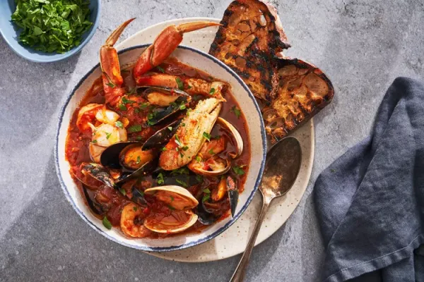 Cioppino with Fennel and Saffron