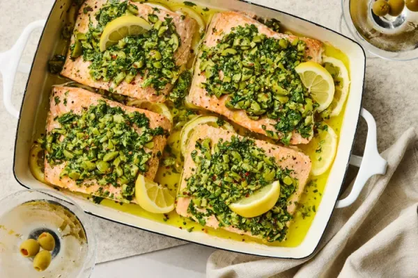 Dirty Martini Salmon