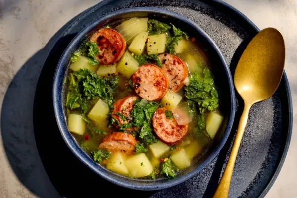 Kale and Potato Soup with Turkey Sausage