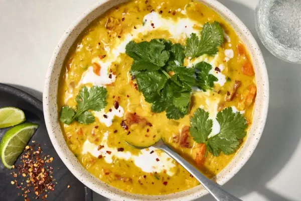 Coconut Curried Lentil Soup