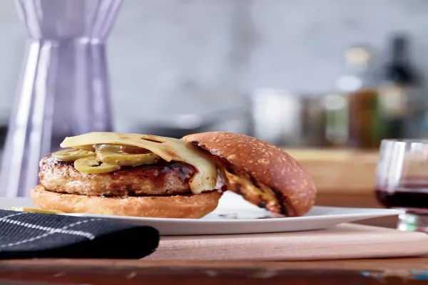 Barbecue Glazed Turkey Burgers