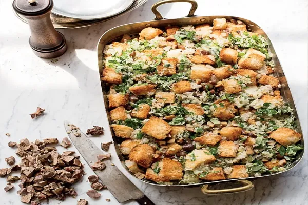 Mushroom and Chestnut Stuffing with Giblets
